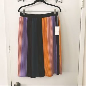 NWT A New Day pleated multicolor skirt